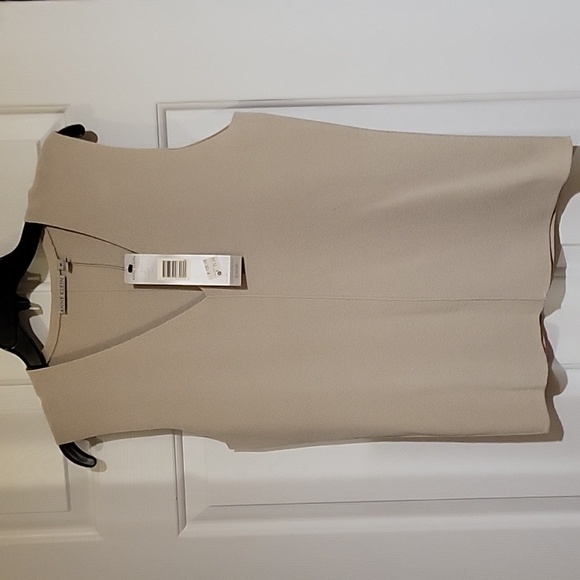 Anne Klein Sleeveless V-Neck Sweater - Picture 2 of 14